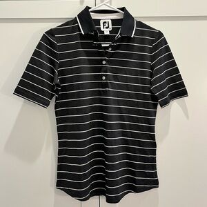 FootJoy B&W Striped Women’s Polo, never worn!